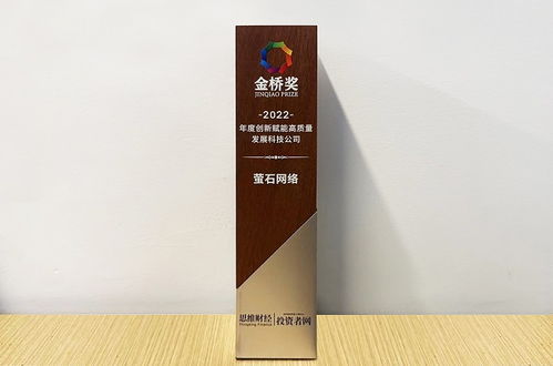 螢石網(wǎng)絡(luò)榮膺2022金橋獎(jiǎng) 以技術(shù)創(chuàng)新引領(lǐng)高質(zhì)量發(fā)展新路徑